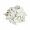 Hospeco Reclaimed White Knit Rags, 25 lb/Carton 340-25